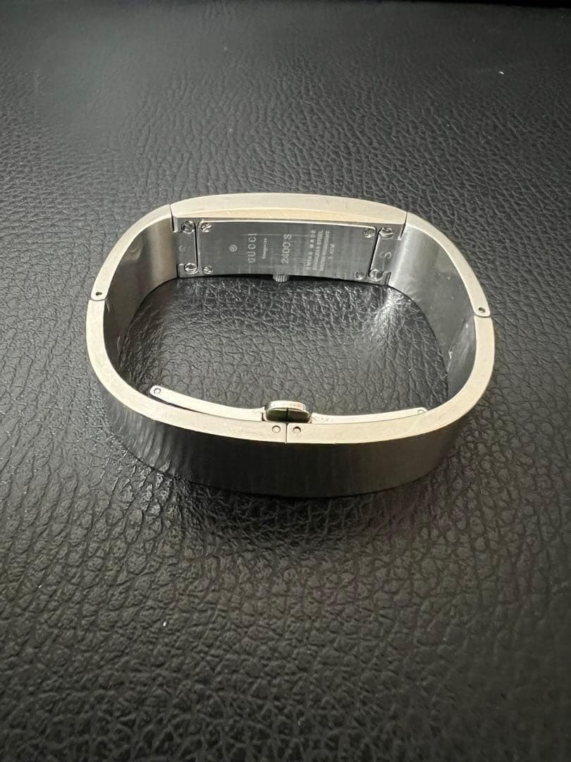 Gucci Bangle Watch Silver Quartz 14.0–14.5 in with Box