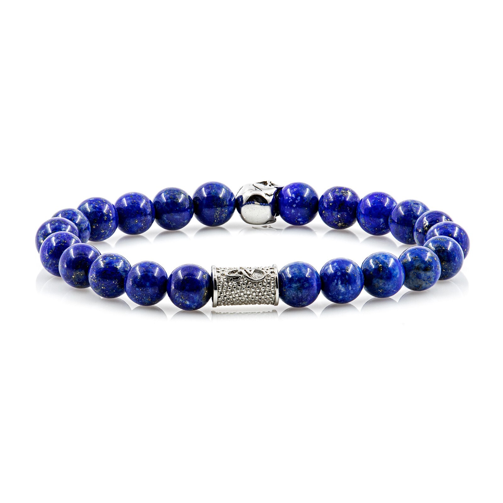 Lapis Azuli Bracelet Bracelet Bead Bracelet Skull Stainless Steel