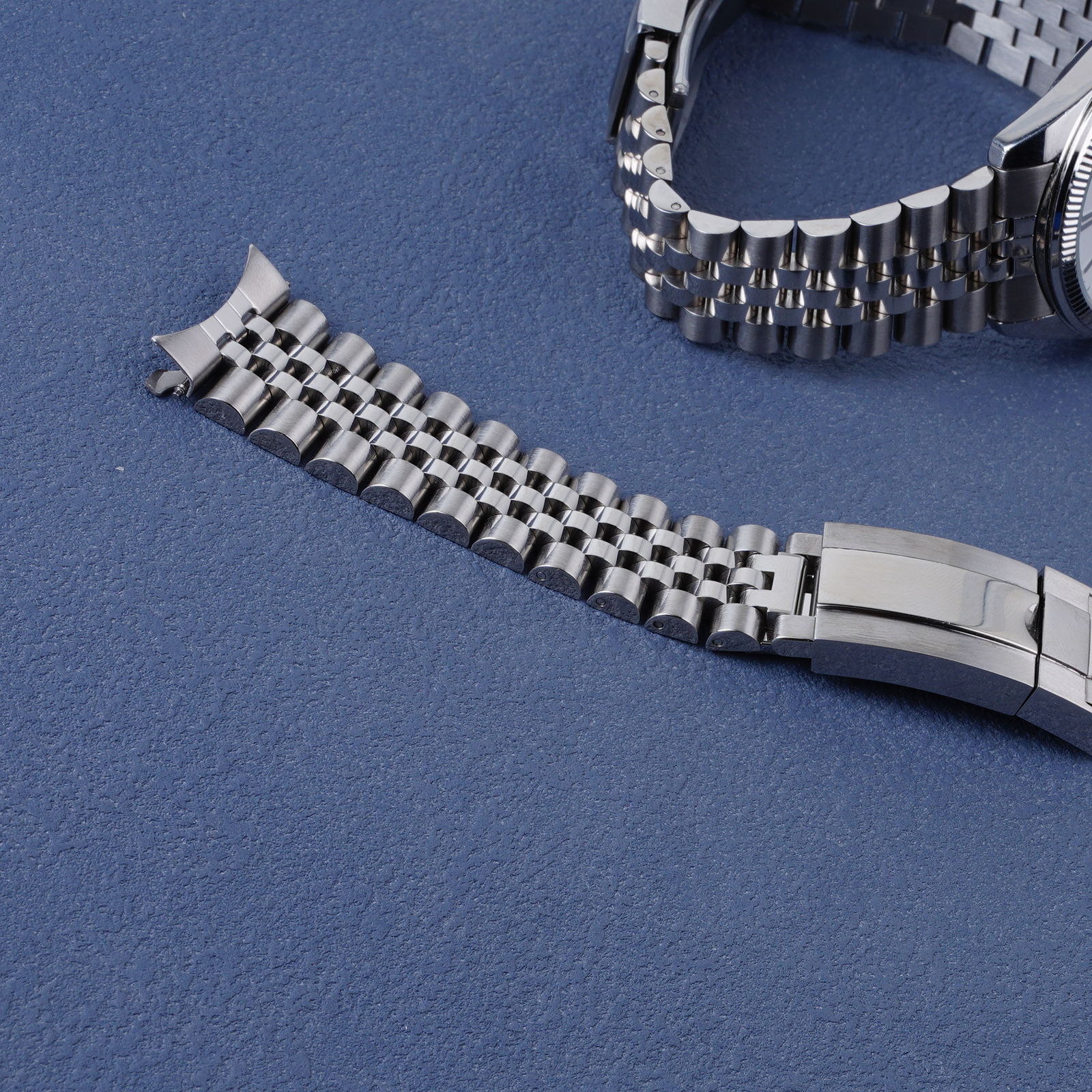 For Casio MTP1302 20mm Silver Jubilee Bracelet Oyster Deployment Clasp WatchBand