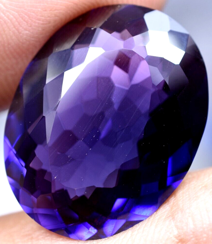 Natural 32.40 Ct Boysenberry Sapphire GGL Certified fabulous Loose Gemstone