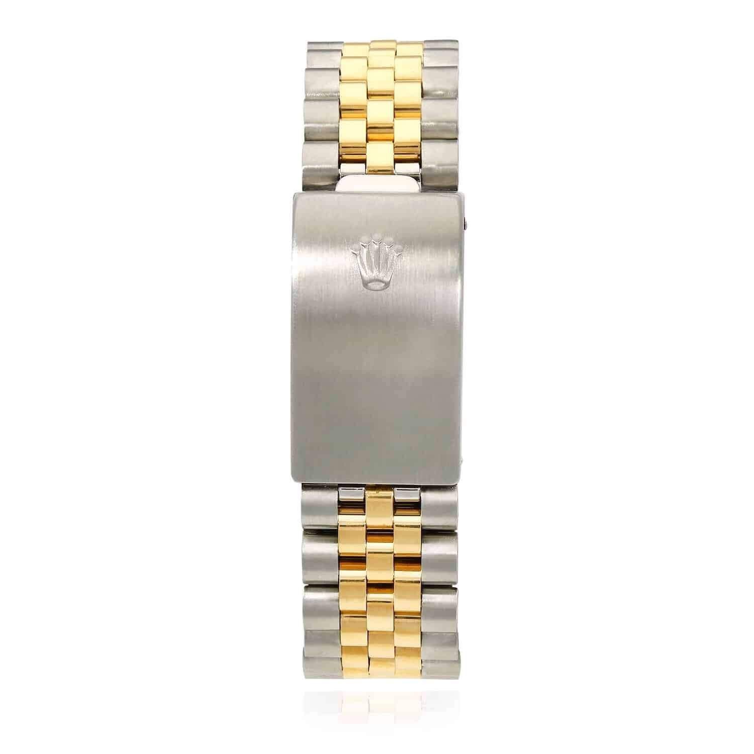 36mm Rolex Datejust 1601 Jubilee Deep Blue Dial 3.30Ct Diamond Bezel Watch