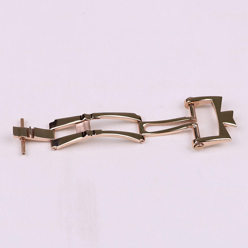 Stainless Steel Double Push Butterfly Buckle 18mm 20mm For Vacheron Constantin