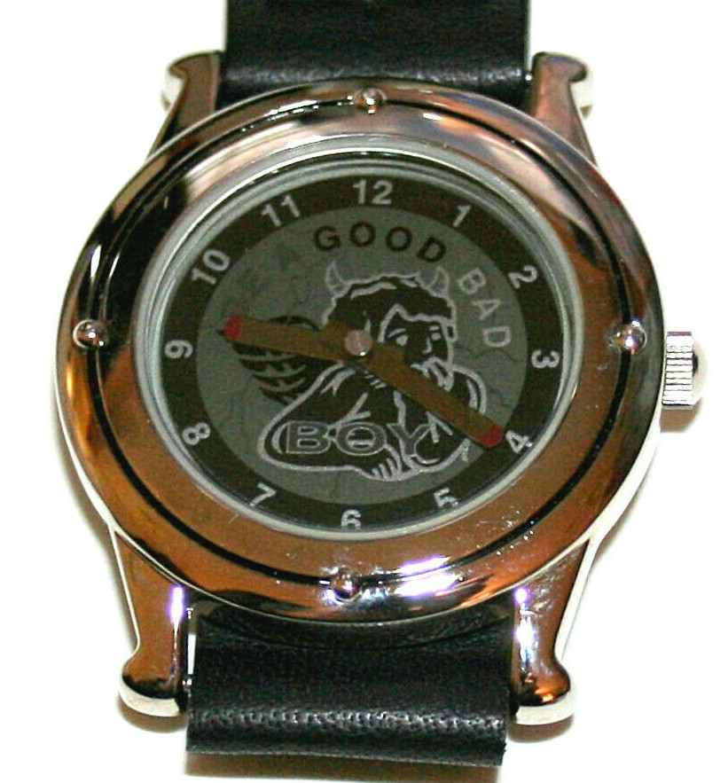 Rare Boy London Changing Dial Good / Bad Devil LCD Watch New NOS 1990s