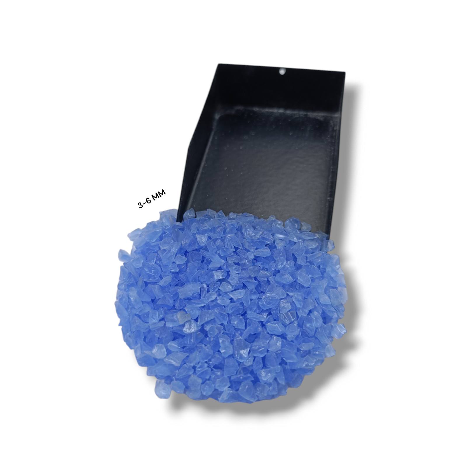 Crushed Opaque Blue Hydro Quartz Crushed Gemstone Coarse All Size For Inlays