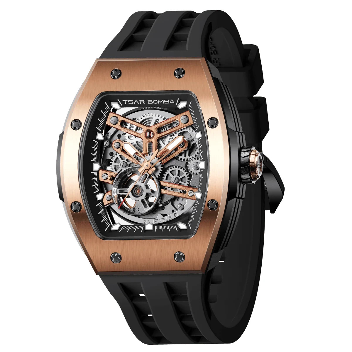 Tsar Bomba Elemental-Automatic Rose Gold Men’s Watch TB8228A-04