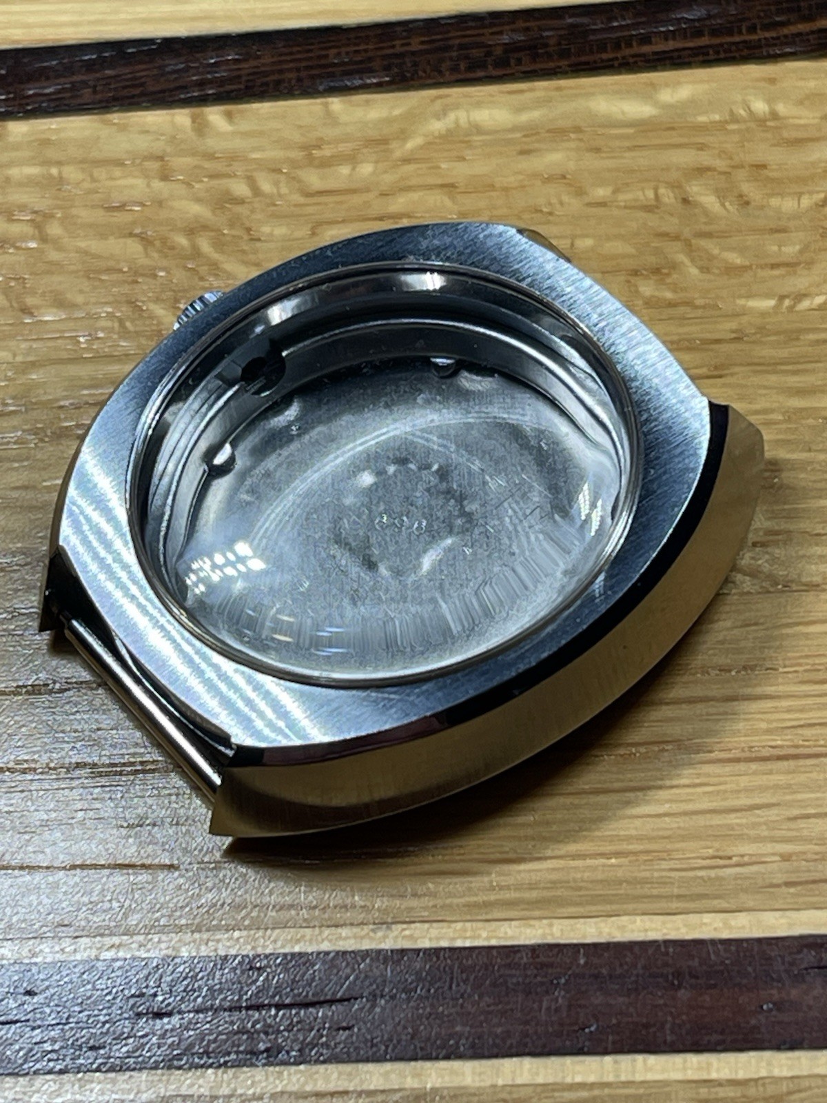 Duward Watch Case Stainless 20088 Incabloc Waterproof Swiss 38mm Good Cond.