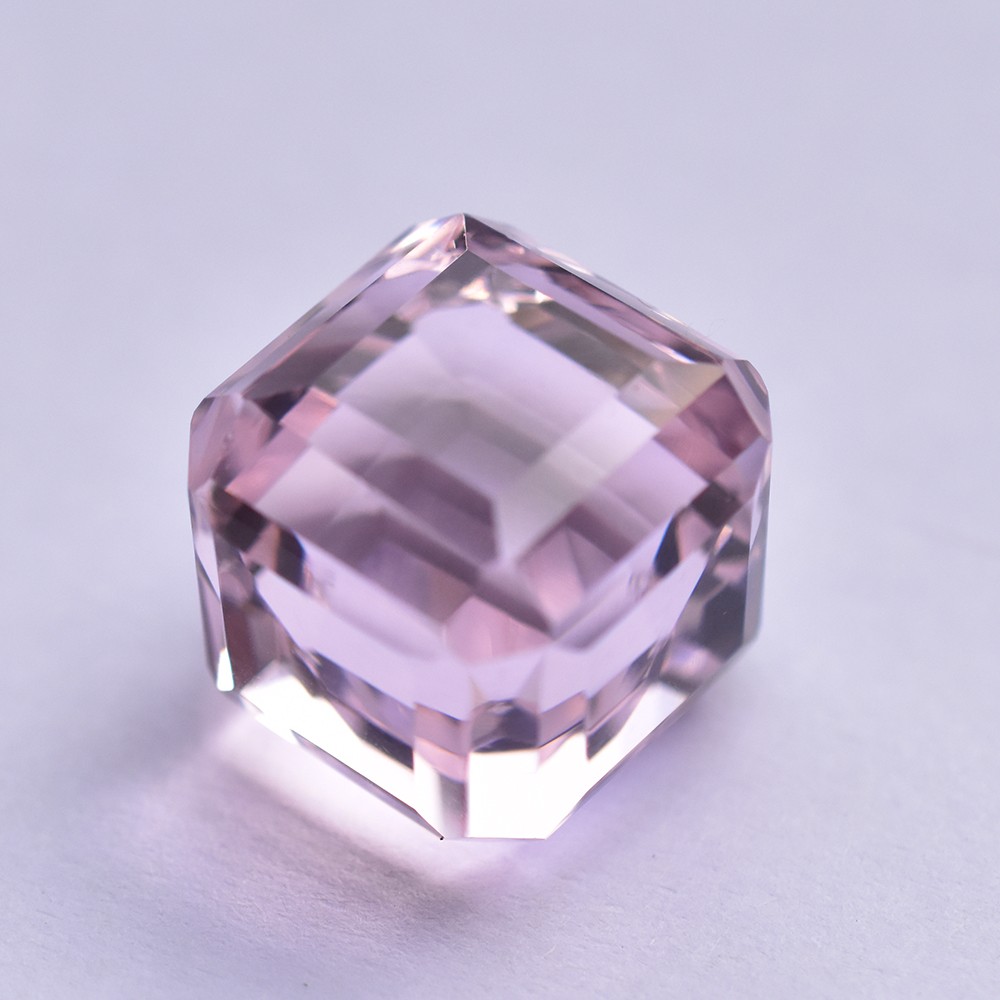 AA+ Quality 67 Ct RARE Cube Shape NATURAL Pink Topaz CERTIFIED Loose Gemstone