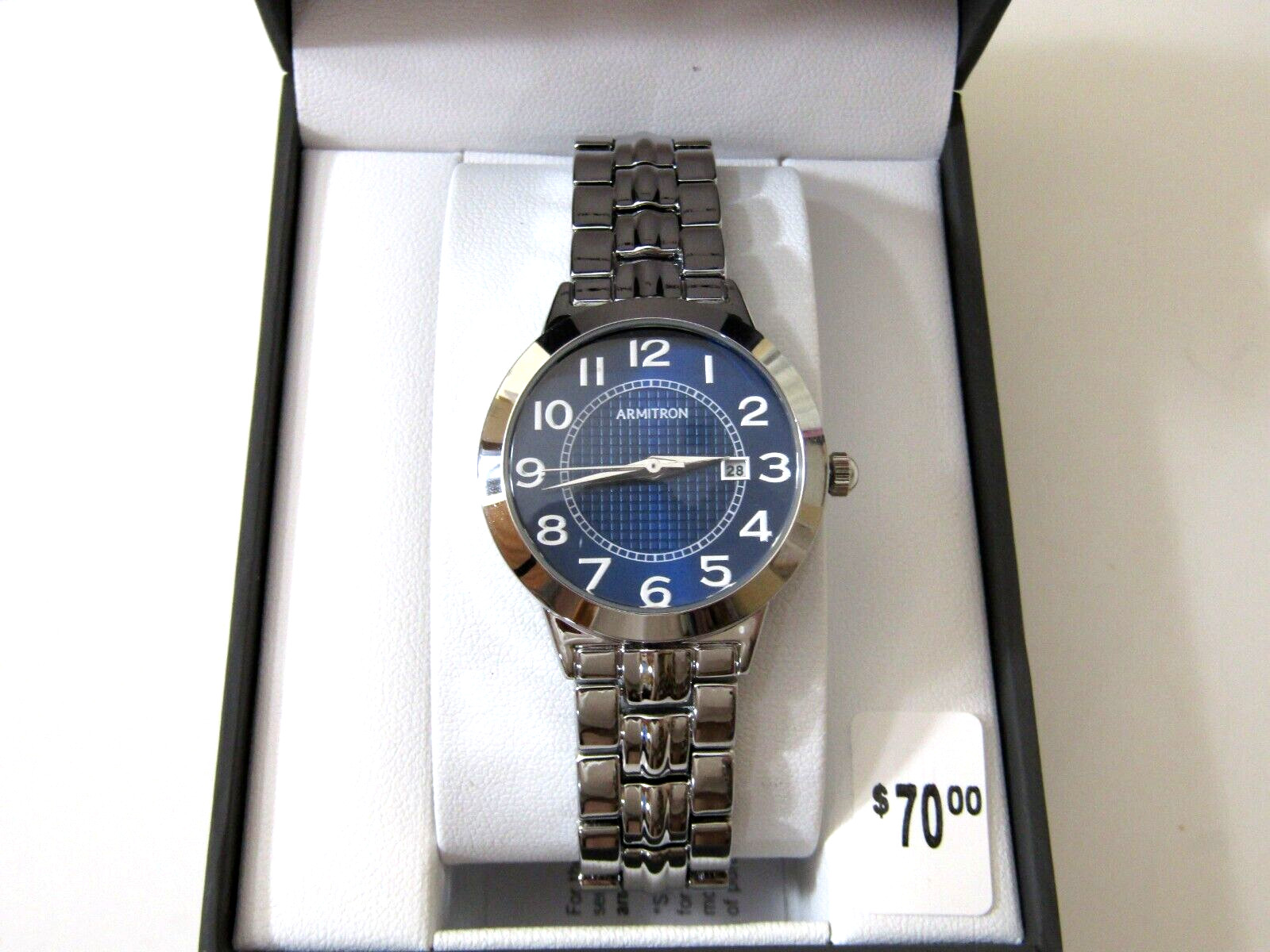 Armitron Women’s Easy to Read Date Function Bracelet Watch, 75/5695BLSV