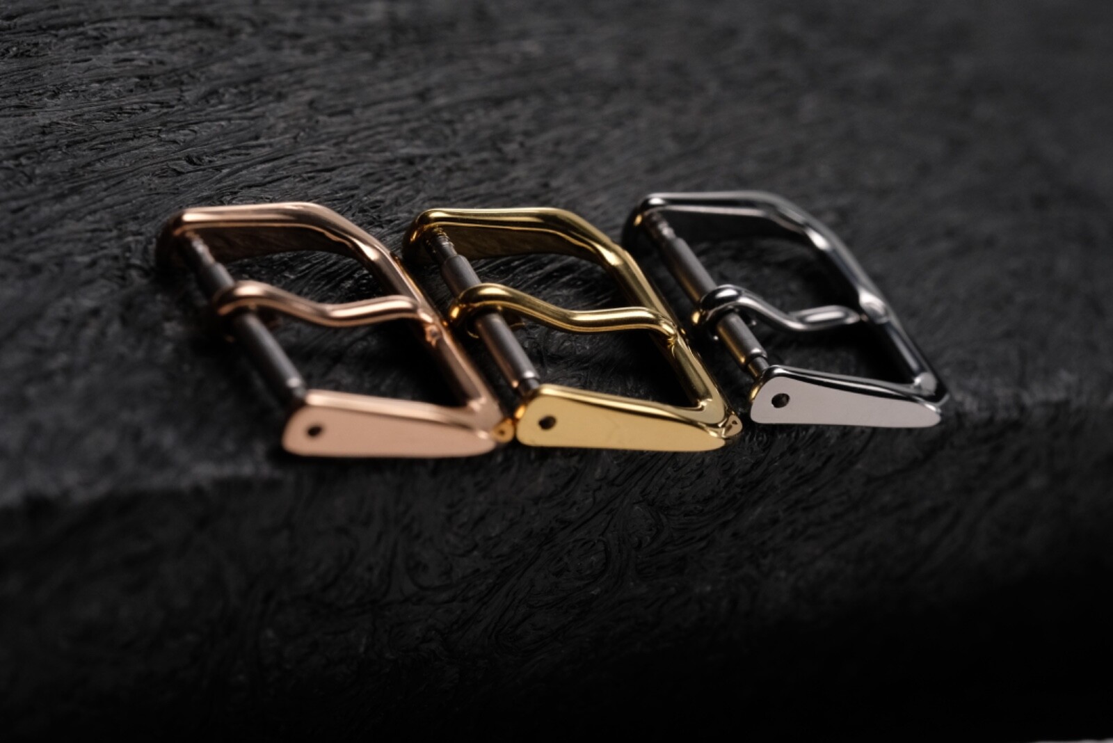 VINTAGE STYLE TOP QUALITY 14MM YELLOW GOLD PLATED STEEL WATCH STRAP BUCKLE, NEW