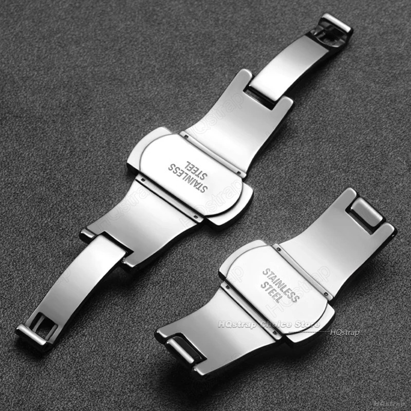 Butterfly Clasp for Watch Band Stainless Steel Folding Deployment Buckle