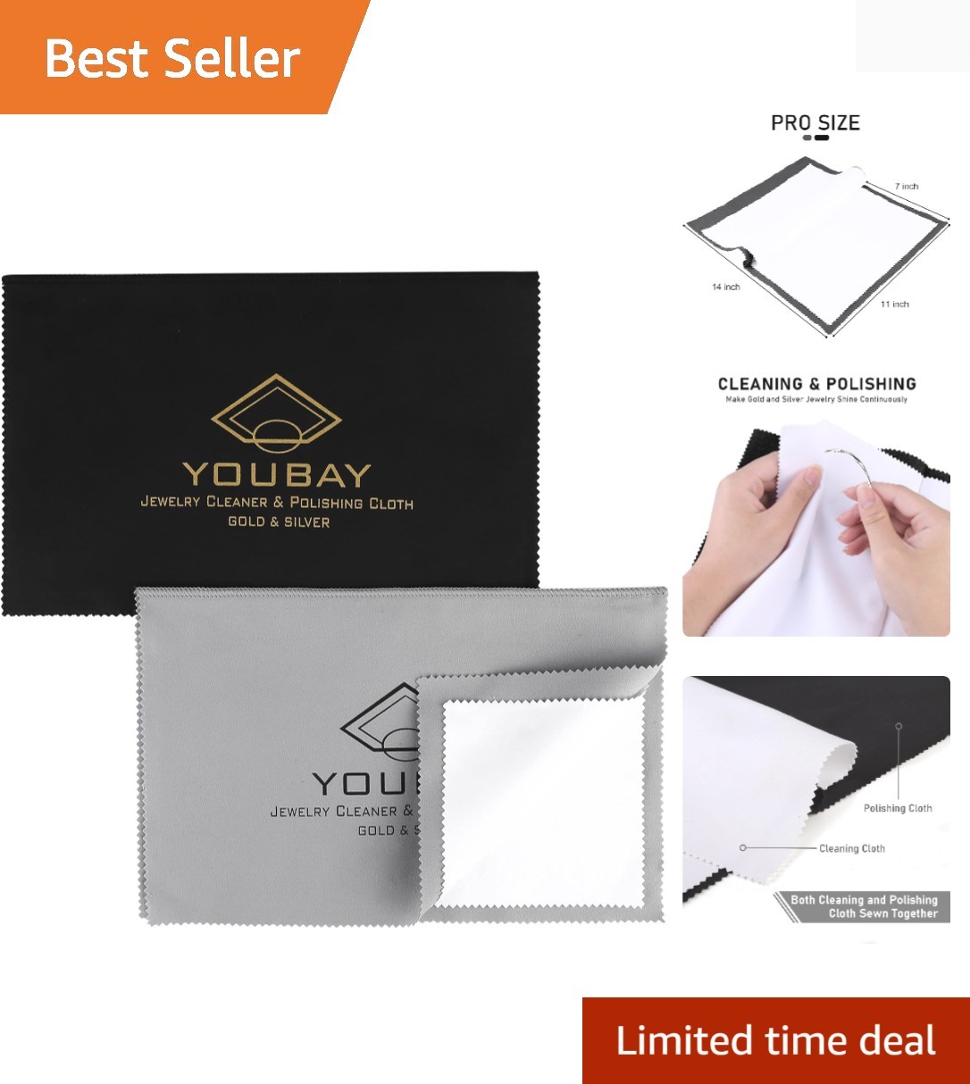 Silver Jewelry Cleaning Cloth – Silver Polishing Cloth for Jewelry, Jewelry C…