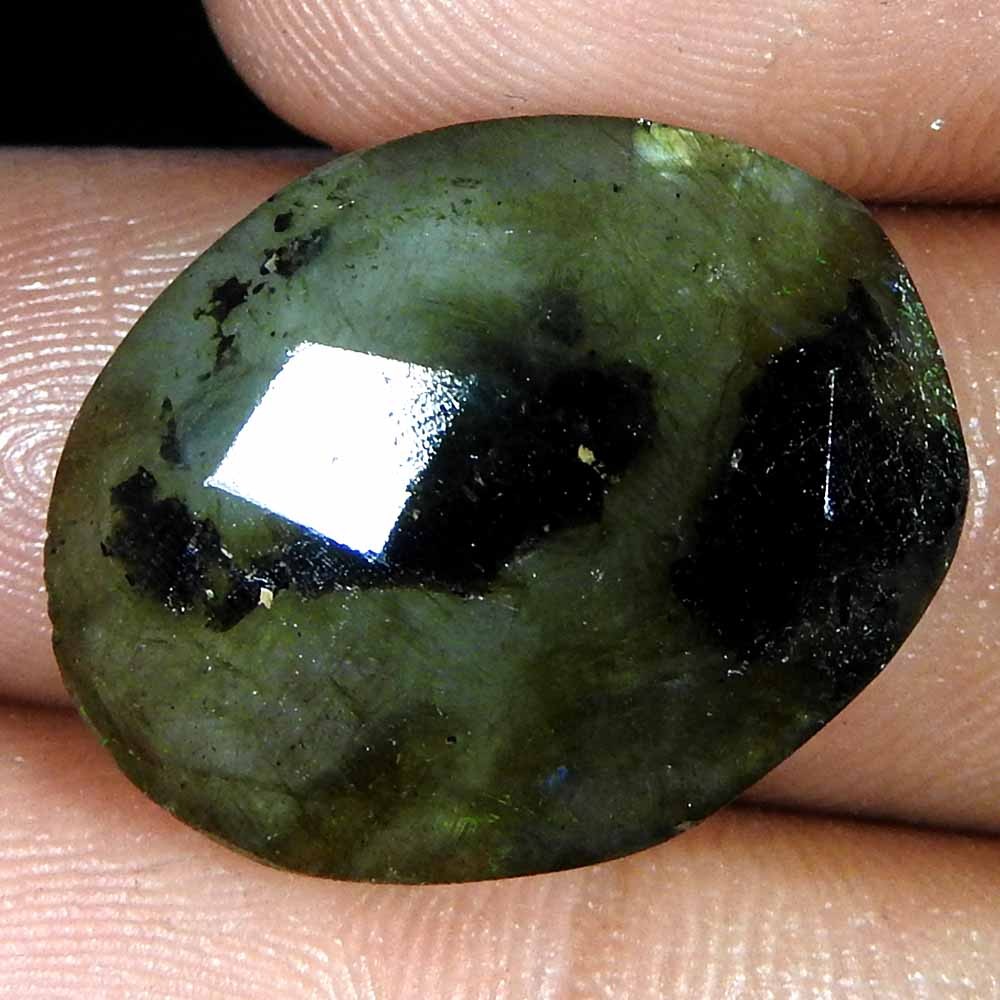 23.80Cts100%Natural Blue Cut Power Labradorite Oval Cabochon Loose Gemstone