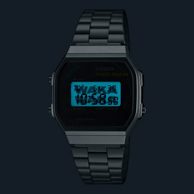 Casio Vintage A100WEPC PAC-MAN Digital Black/Gold Watch A100WEPC-1B Limited Ver