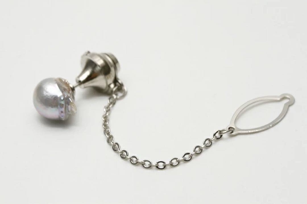 Akoya pearl tie tack 100-105mm natural color