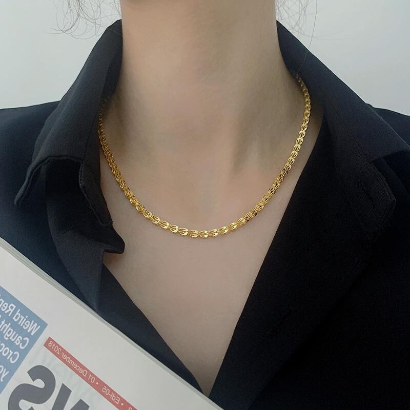 Phoenix Tail Necklace 22K 23K 24K THAI BAHT YELLOW GOLD GP Necklace