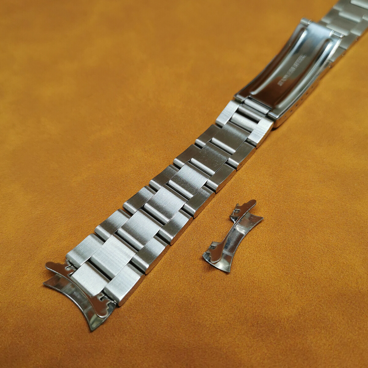 13mm 17-21mm Curved End Metal Bracelet Stainless Steel Watch Strap Band Unisex