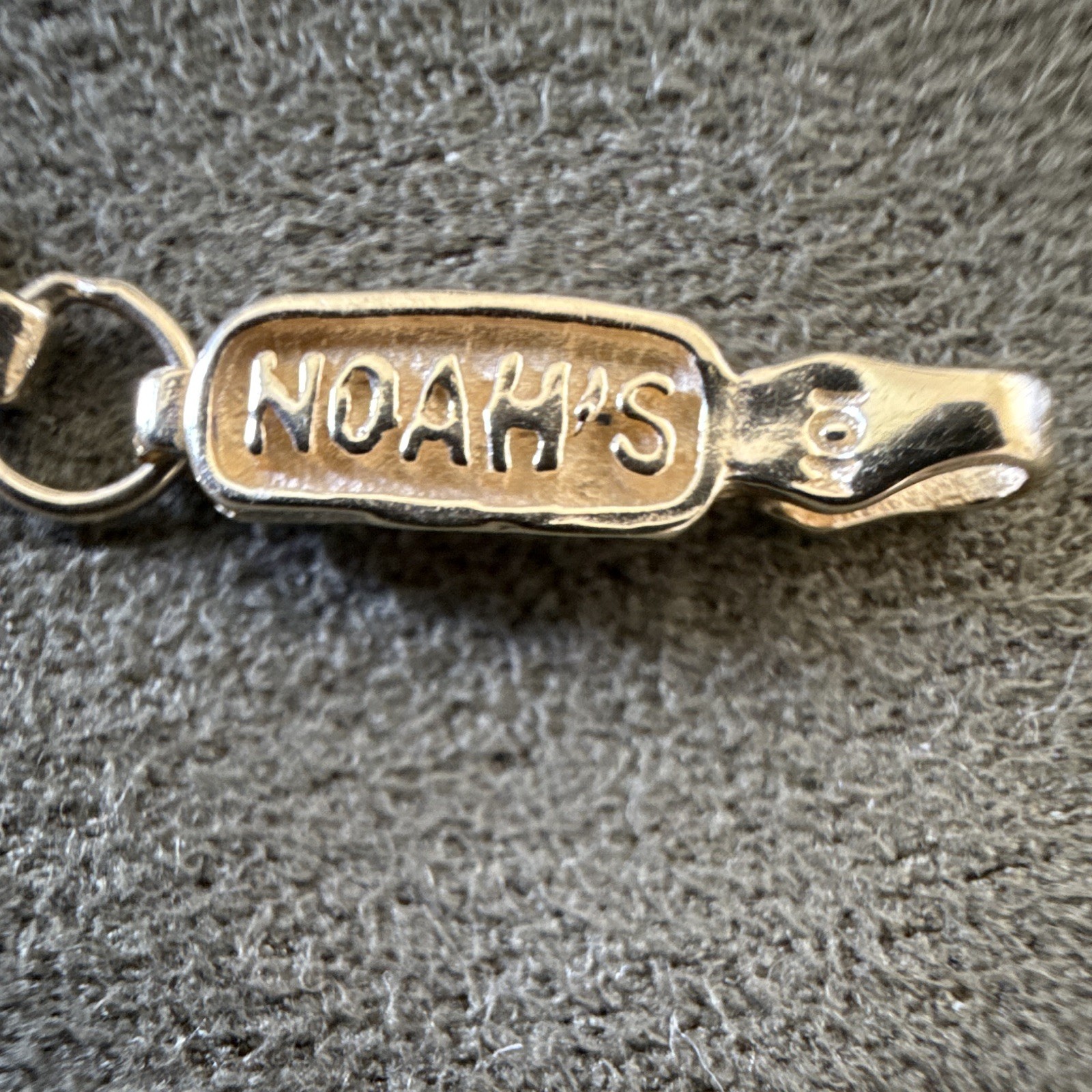 10K Yellow Gold Noah’s Ark Animal Bracelet 7 1/2 inches Lobster Claw Excellent