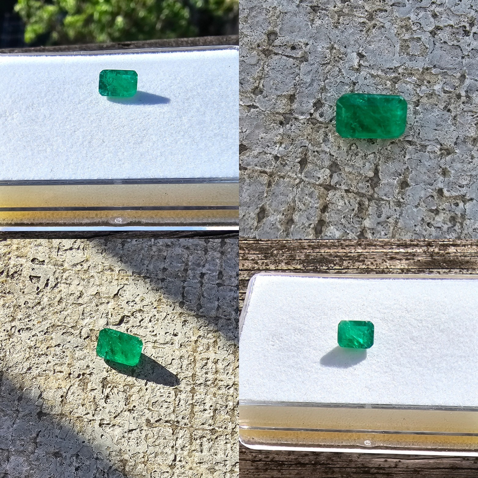 Emerald 6.9×4.7mm Emerald Cut Loose Gemstone!