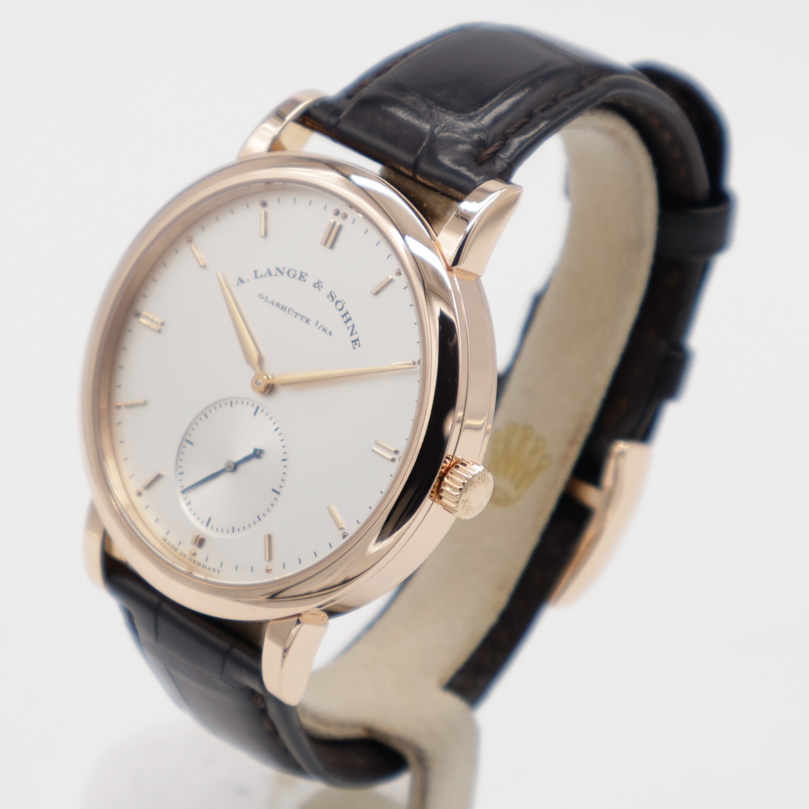 A. Lange & Söhne Saxonia 18k Rose Gold Automatic 40mm 307.032 Leather