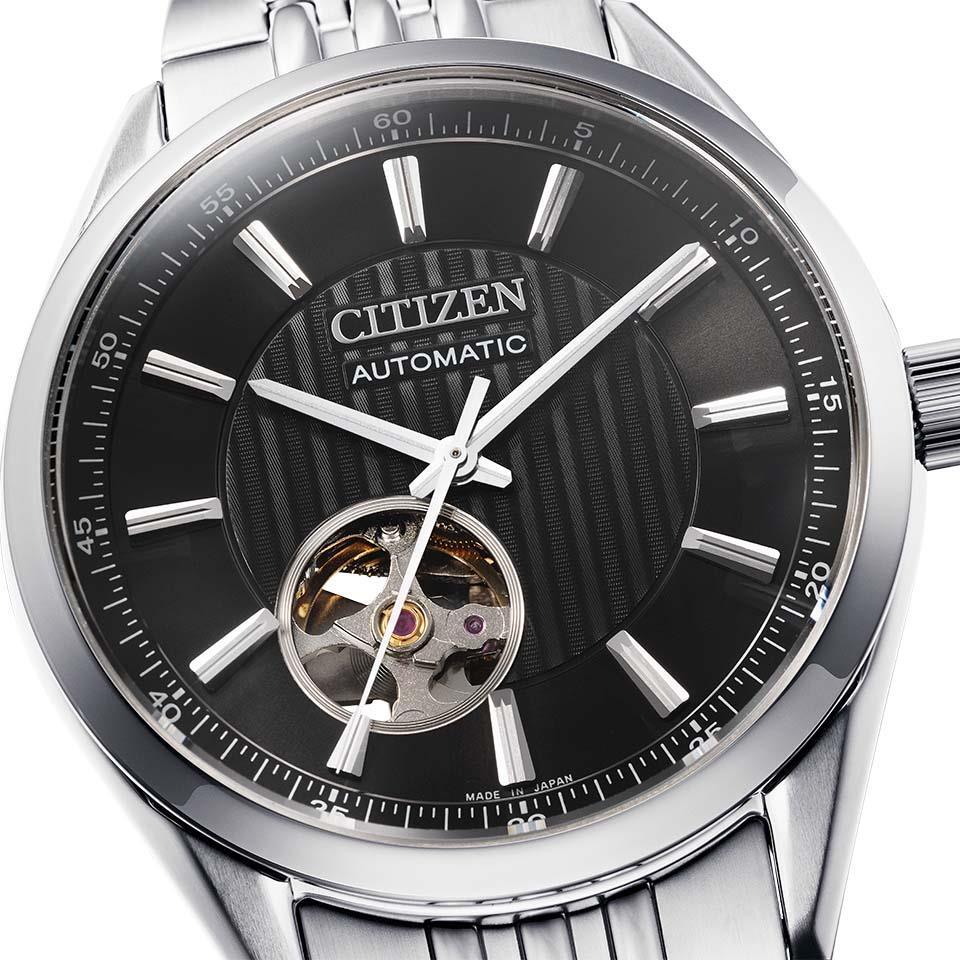 CITIZEN COLLECTION NH9110-90E Mechanical Automatic Watch Black Dial 40mm