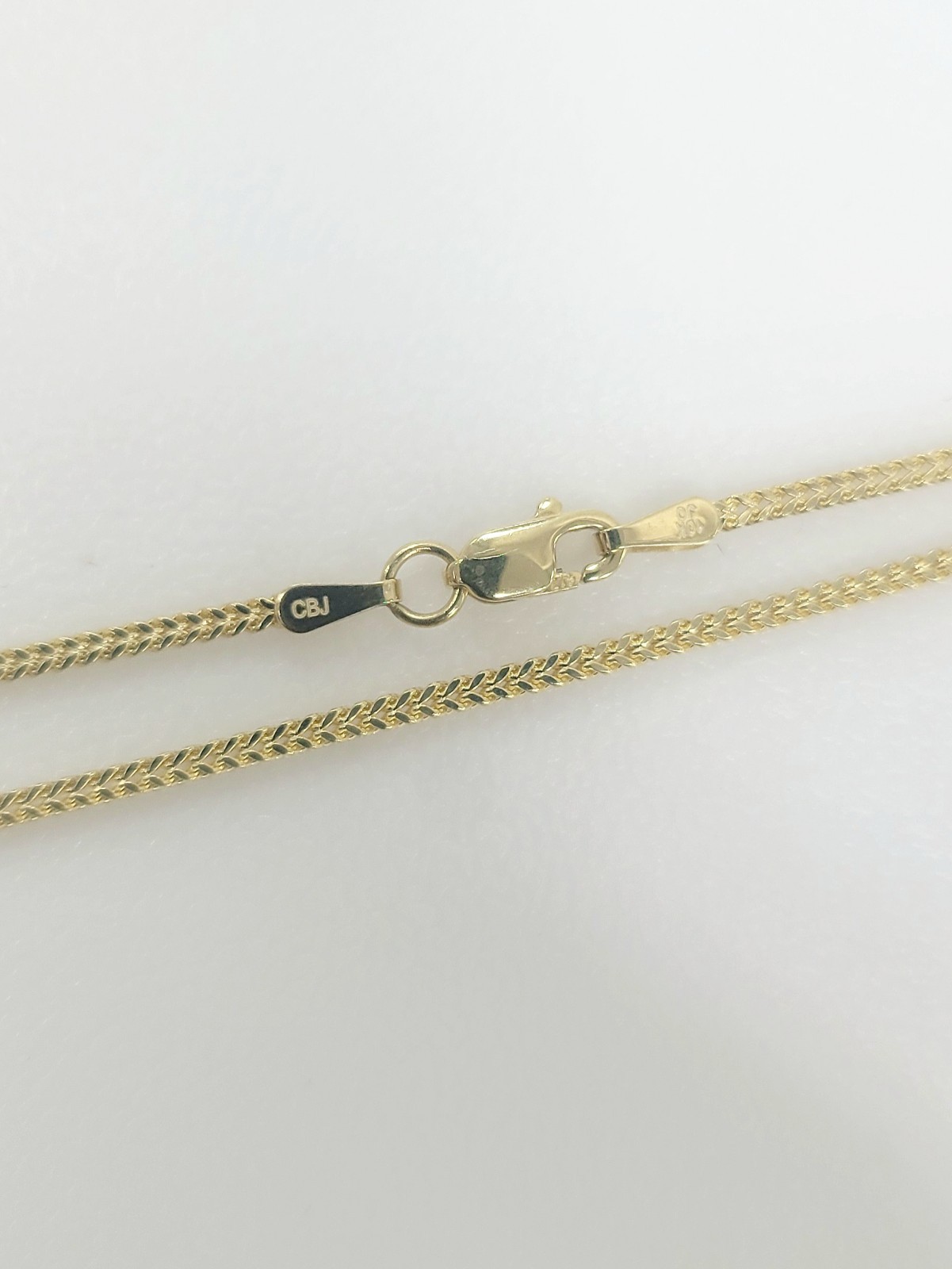 10KT Franco Necklace Yellow Gold with Lobster lock 1.5mm ultra shine, Brand New