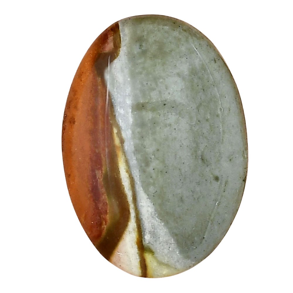 Natural Polygram Jasper 28.9×20.3×5.5 mm Oval Shape Polished Gemstone LS01545-20