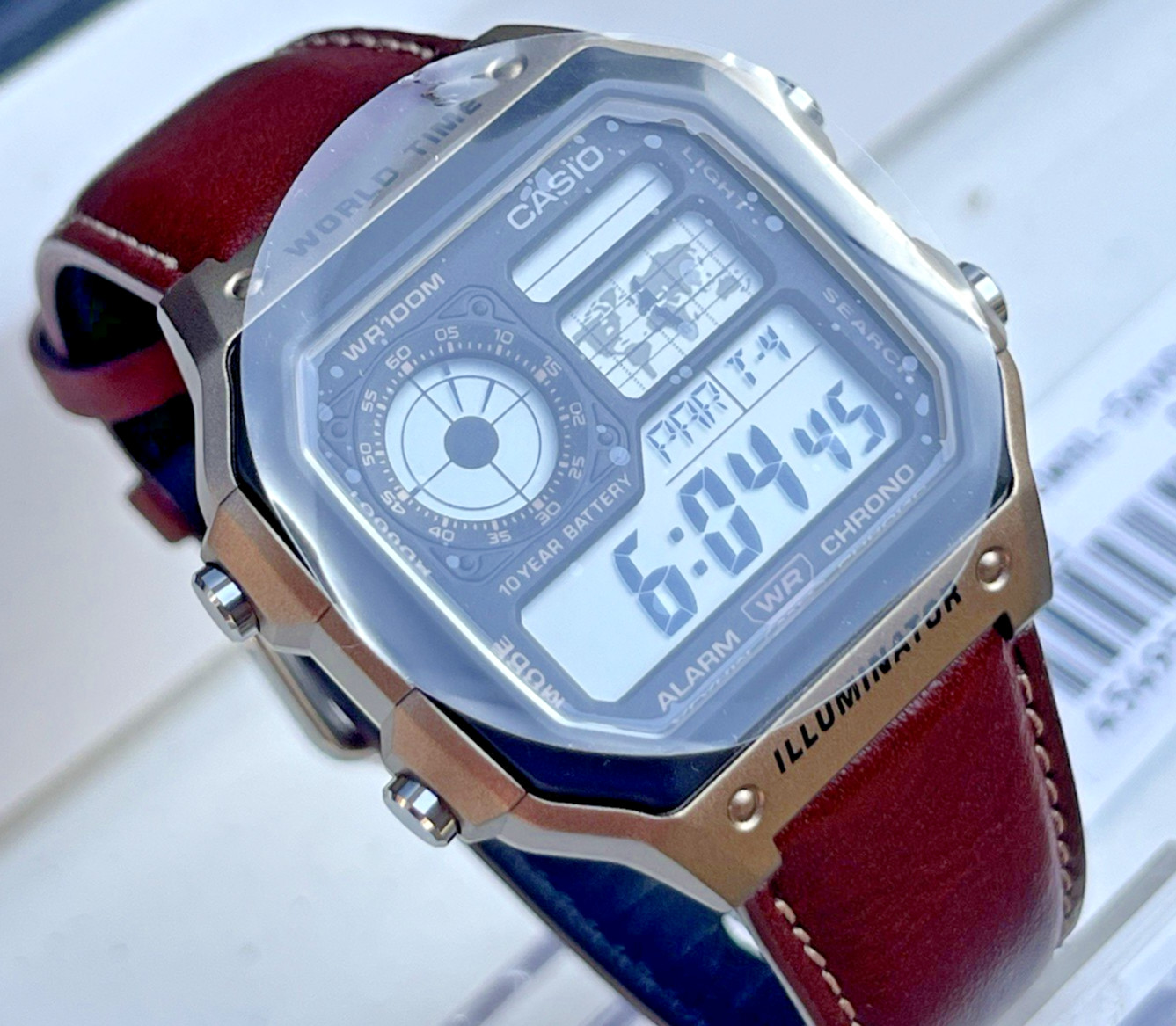 CASIO AE-1200WHL-5AVDF MENS ILLUMINATOR ROYALE BRONZE CHRONO DIGITAL WATCH *NEW*
