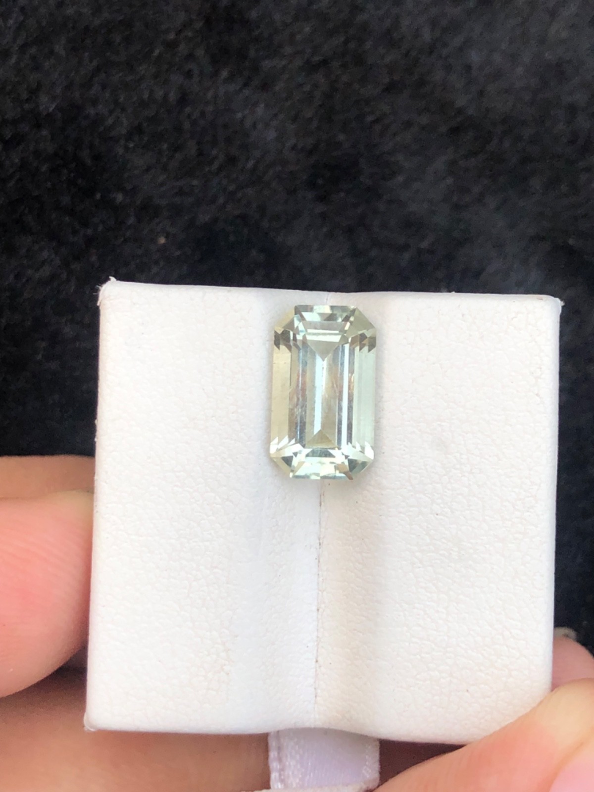 3.75ct Natural Emerald Cut Mint Green Quartz Baluchistan 12.1×7.2×5.6mm Gem