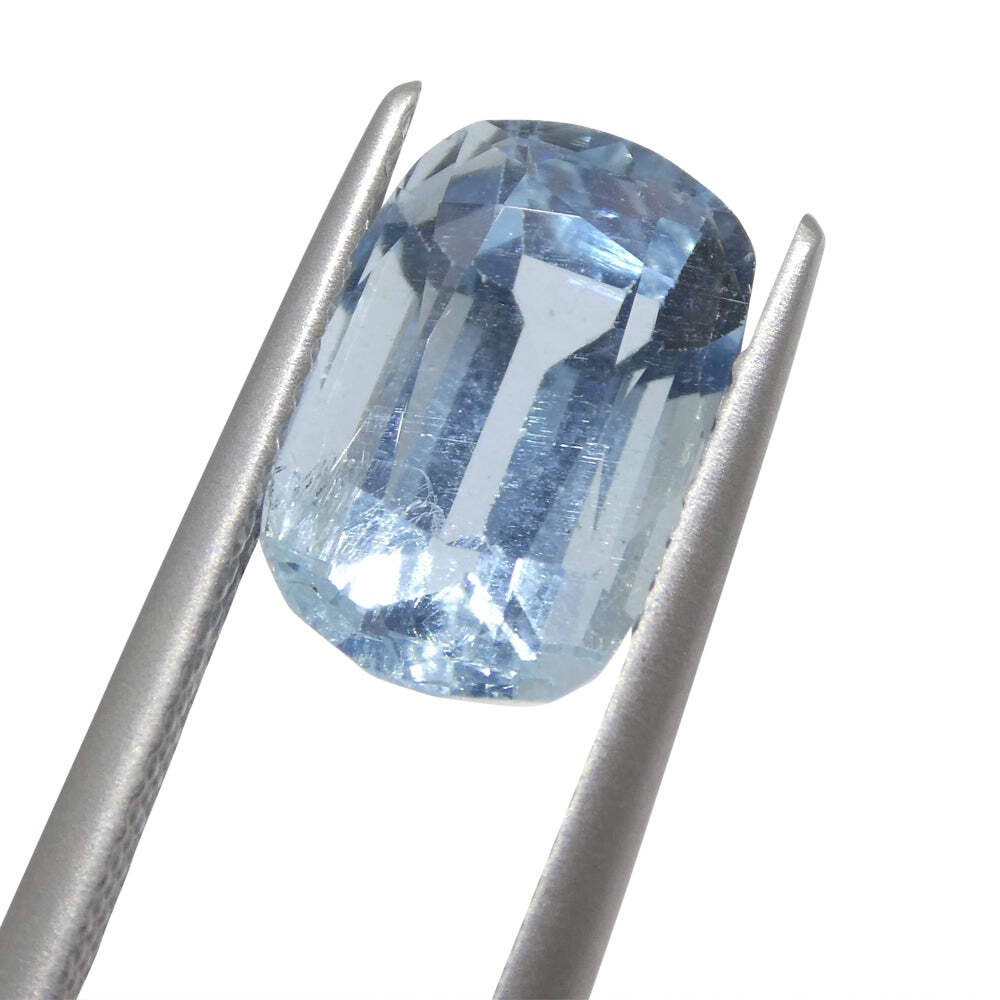 3.54ct Cushion Blue Aquamarine from Brazil