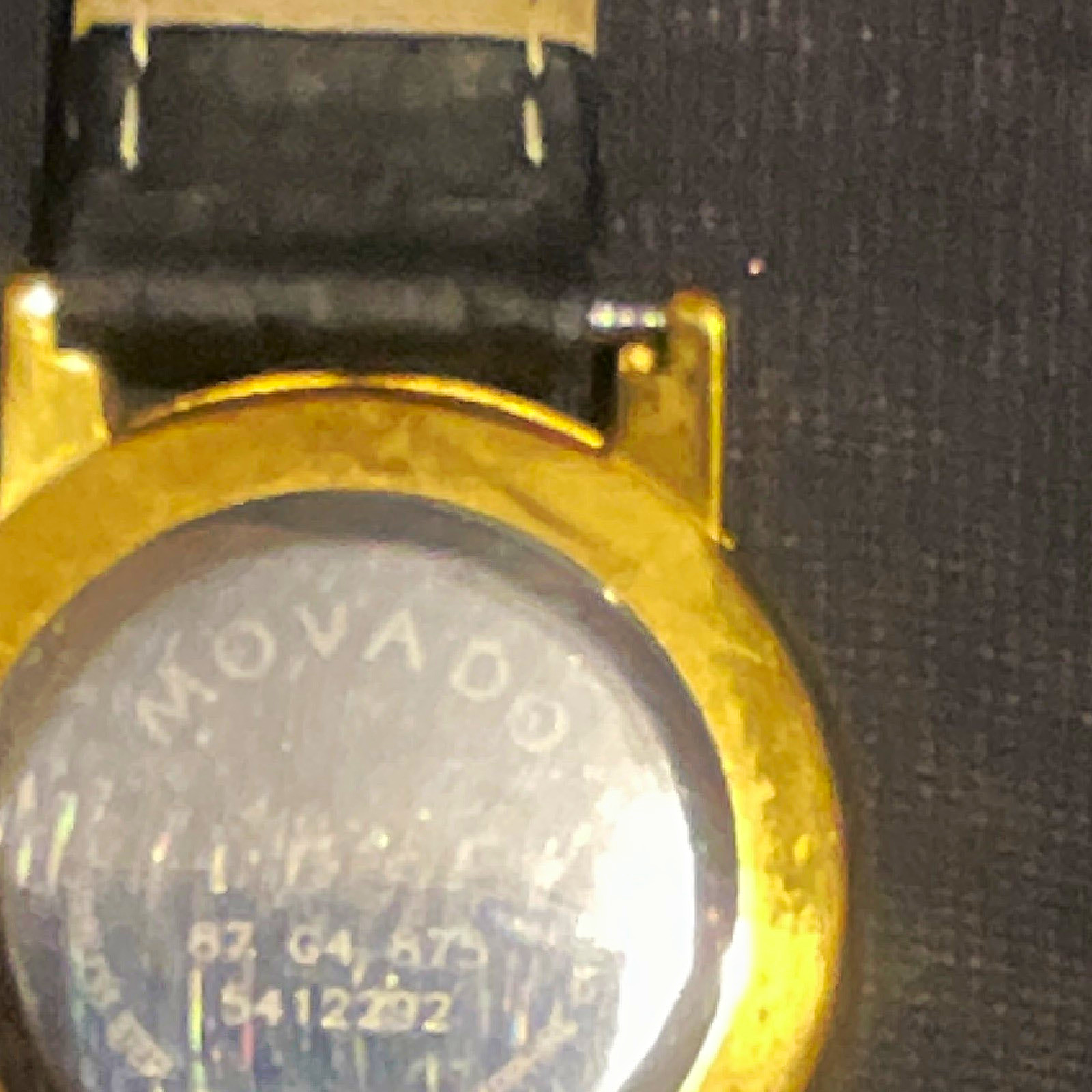 Movado Museum Classic 87.G4.875 Swiss Black Dial Gold TonBlack