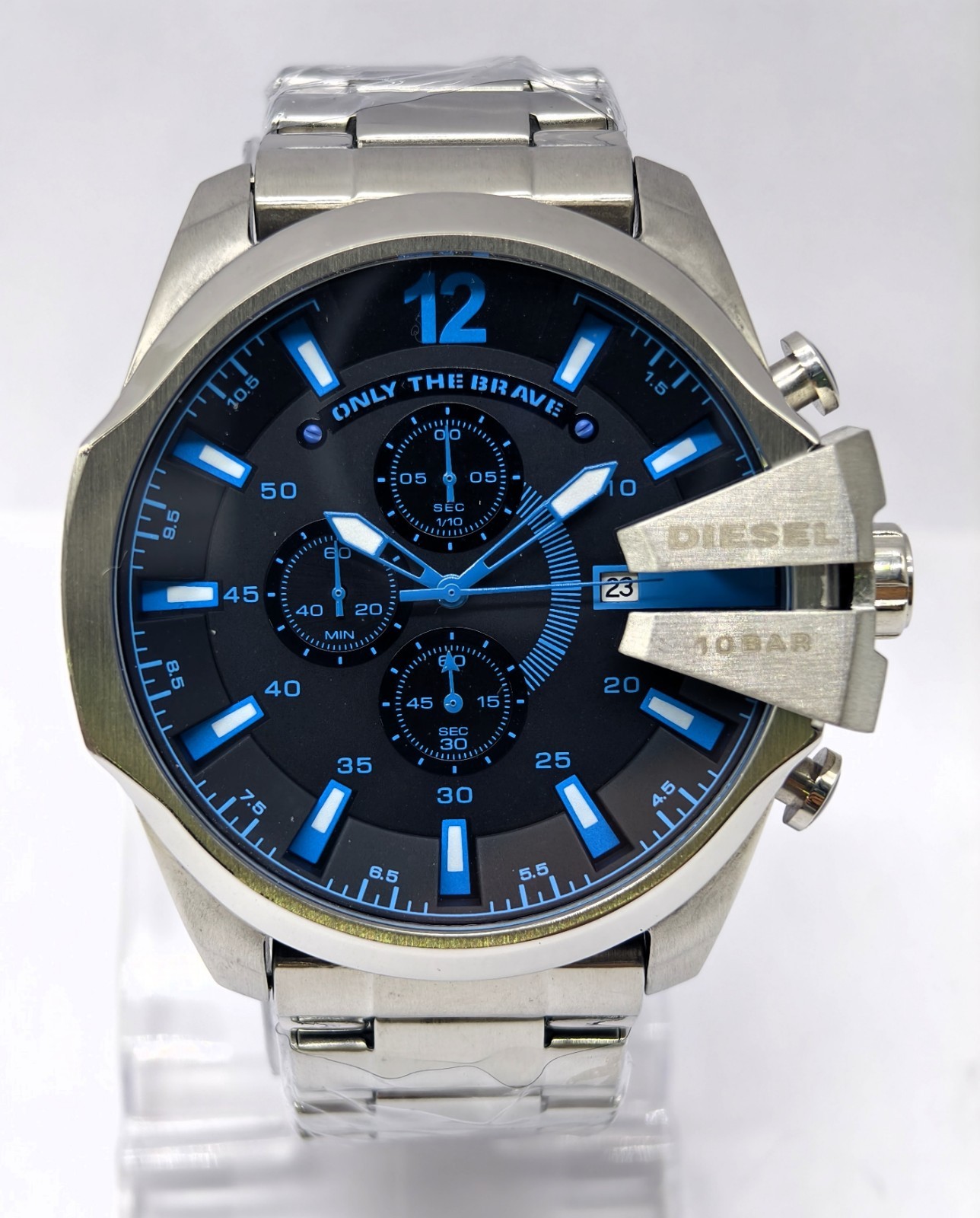 Amazing Diesel 10 Bar ”ONLY THE BRAVE” Chronograph Quartz Men’s Wrist Watch