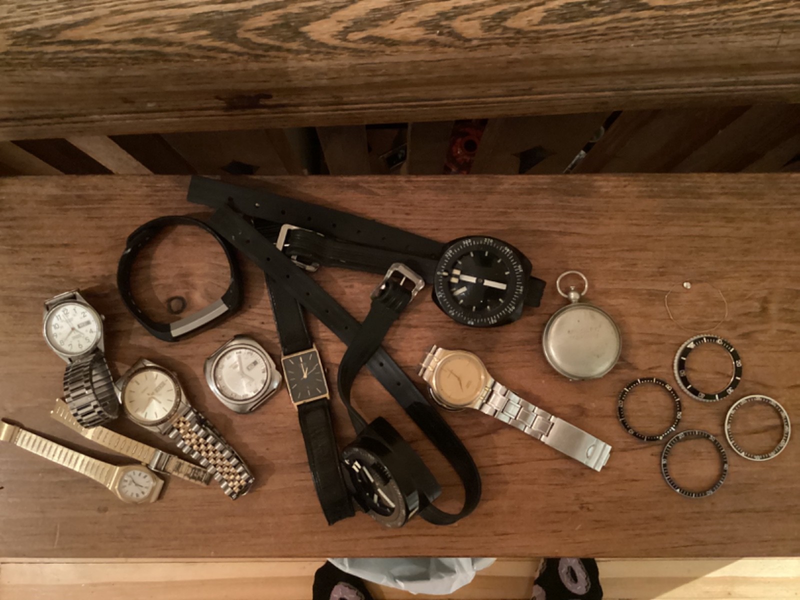 Watch lot project parts seiko automatic 40mm bezels omega citizen compasses