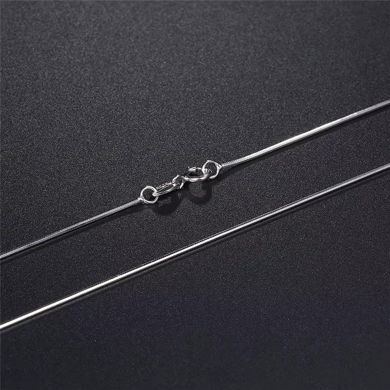 Men&Women’s 925 Sterling Silver Tarnish-Free Italian Snake Chain Necklace 16-24*