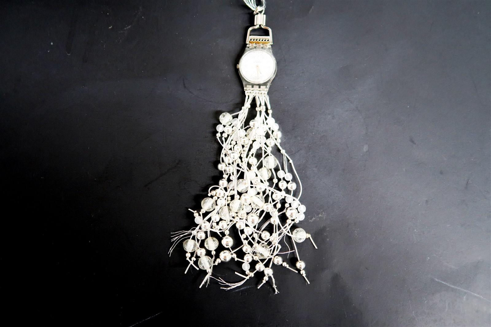NEW Swatch Necklace Watch SPARKLING NIGHT LZ106 by Léonie Cocquio # 5010 / 16999
