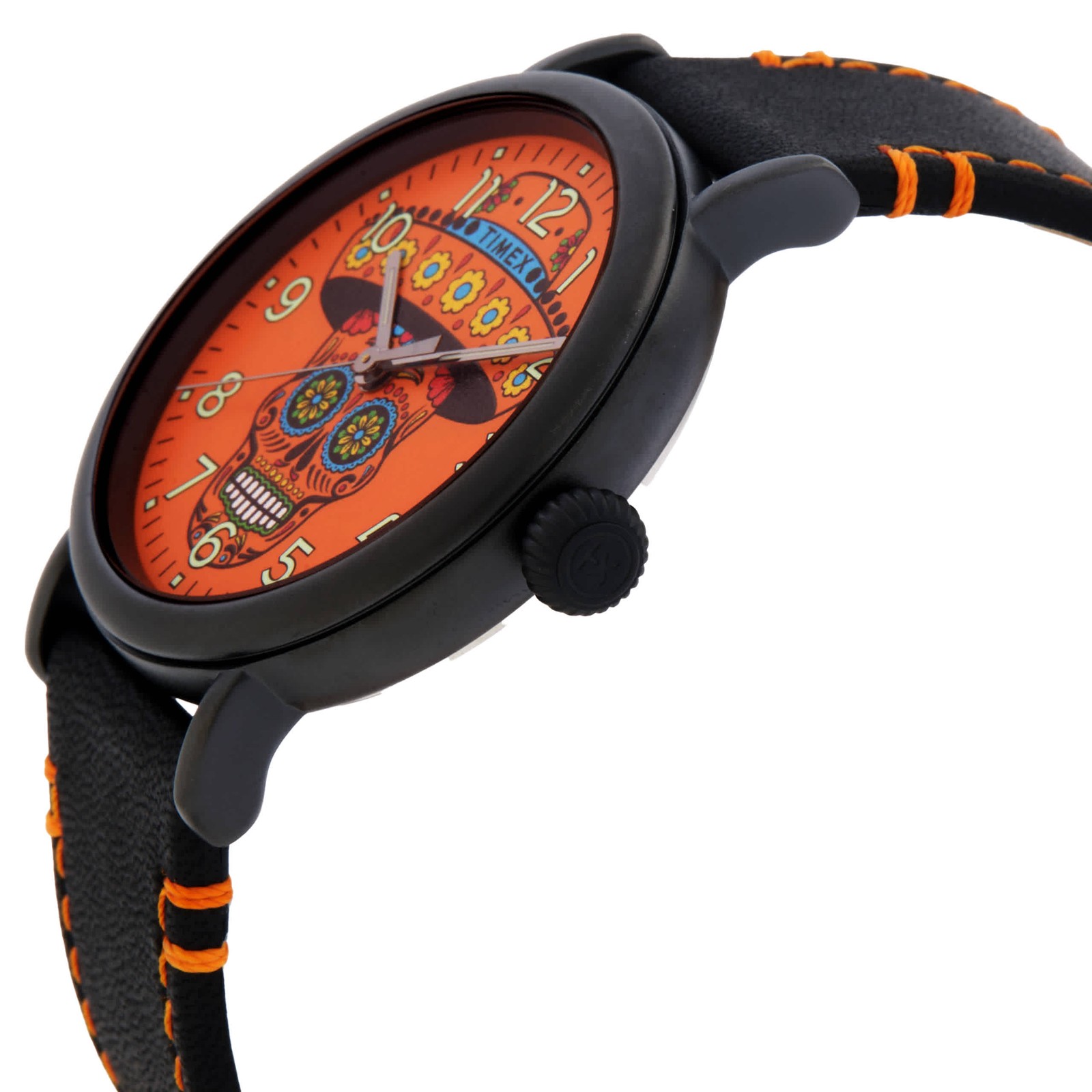 Timex Standard Dia De Los Muerto Quartz Orange Dial Men’s Watch TW2V67700VQ
