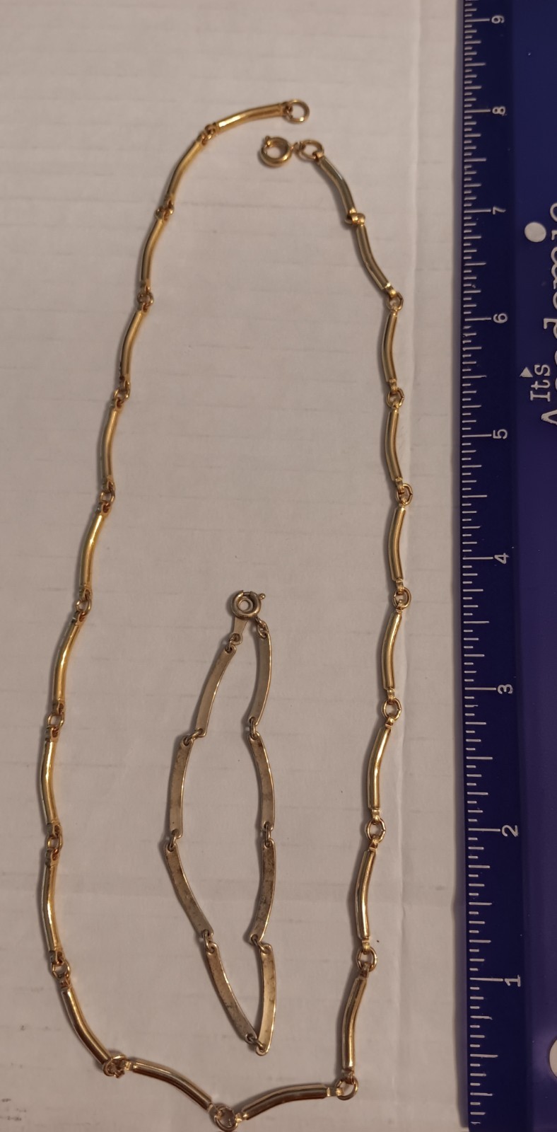 Vintage Gold Tone Avon Bracelet With Glod Tone Necklace