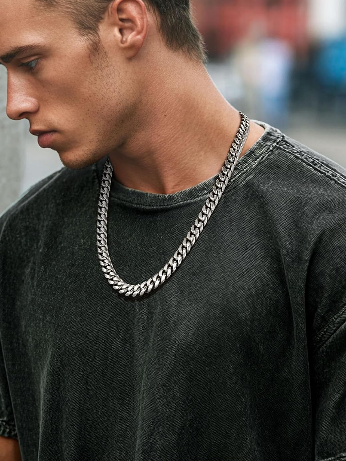 Luxury Stainless Steel Cuban Link Chain 26″ – Stylish & Waterproof Necklace
