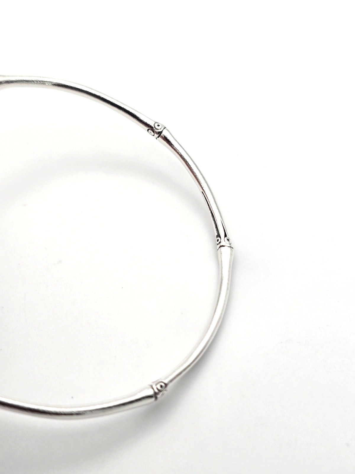 John Hardy Sterling Silver “This Planted 5 Bamboos” Bangle Bracelet
