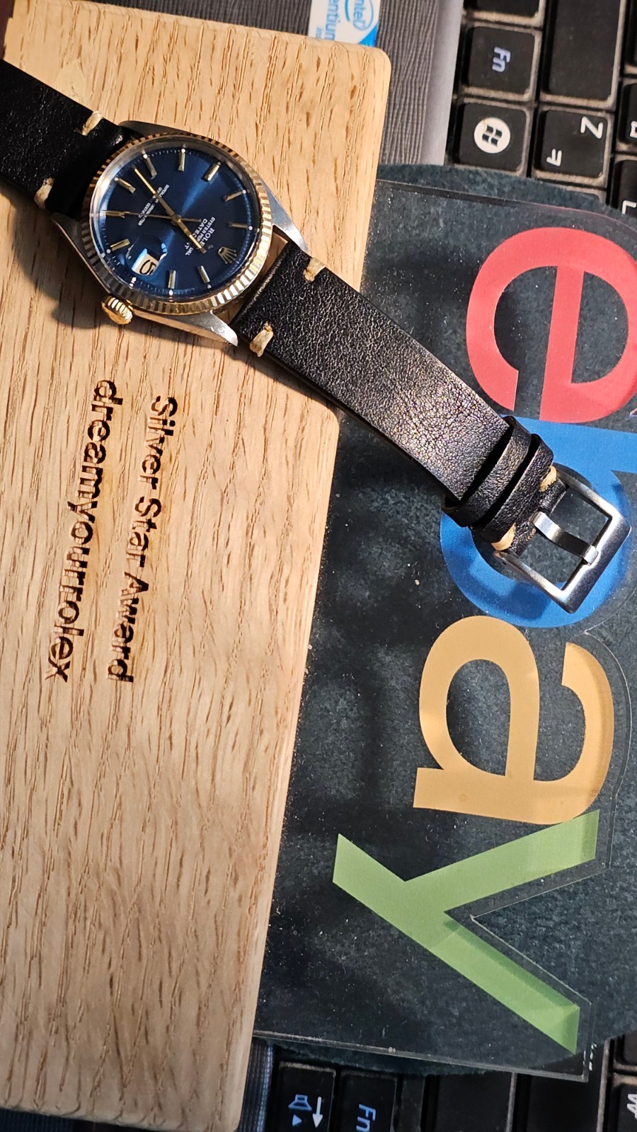 Rolex Datejust 1601 Blue Pie-Pan Dial Two-Tone Men’s Automatic Watch 1974