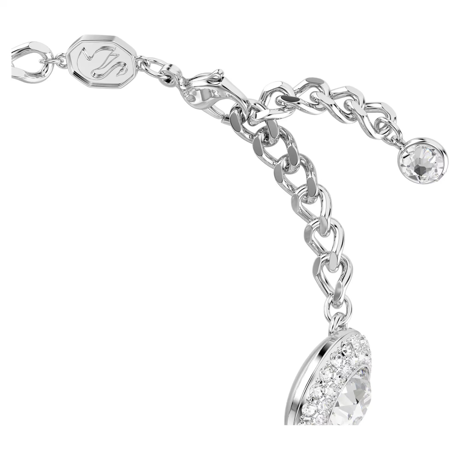 Swarovski Crystal Una Angelic Bracelet, White, Rhodium Plated 5735343