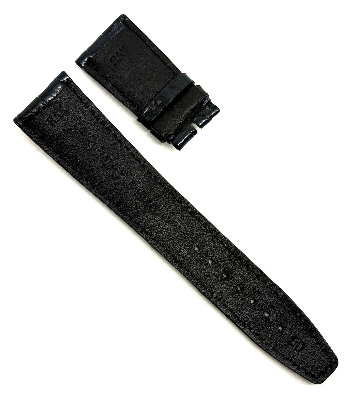 IWC 22mm x 18mm Navy Blue Alligator Watch Strap Band 51910 New Authentic OEM