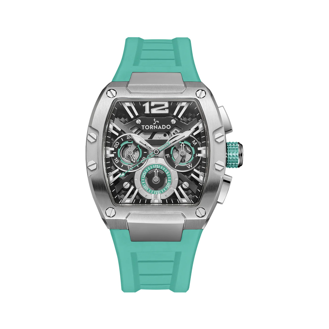 Tornado Xenith Men’s Multi Function Watch | Black Dial, 43mm, 100 m (10 ATM)