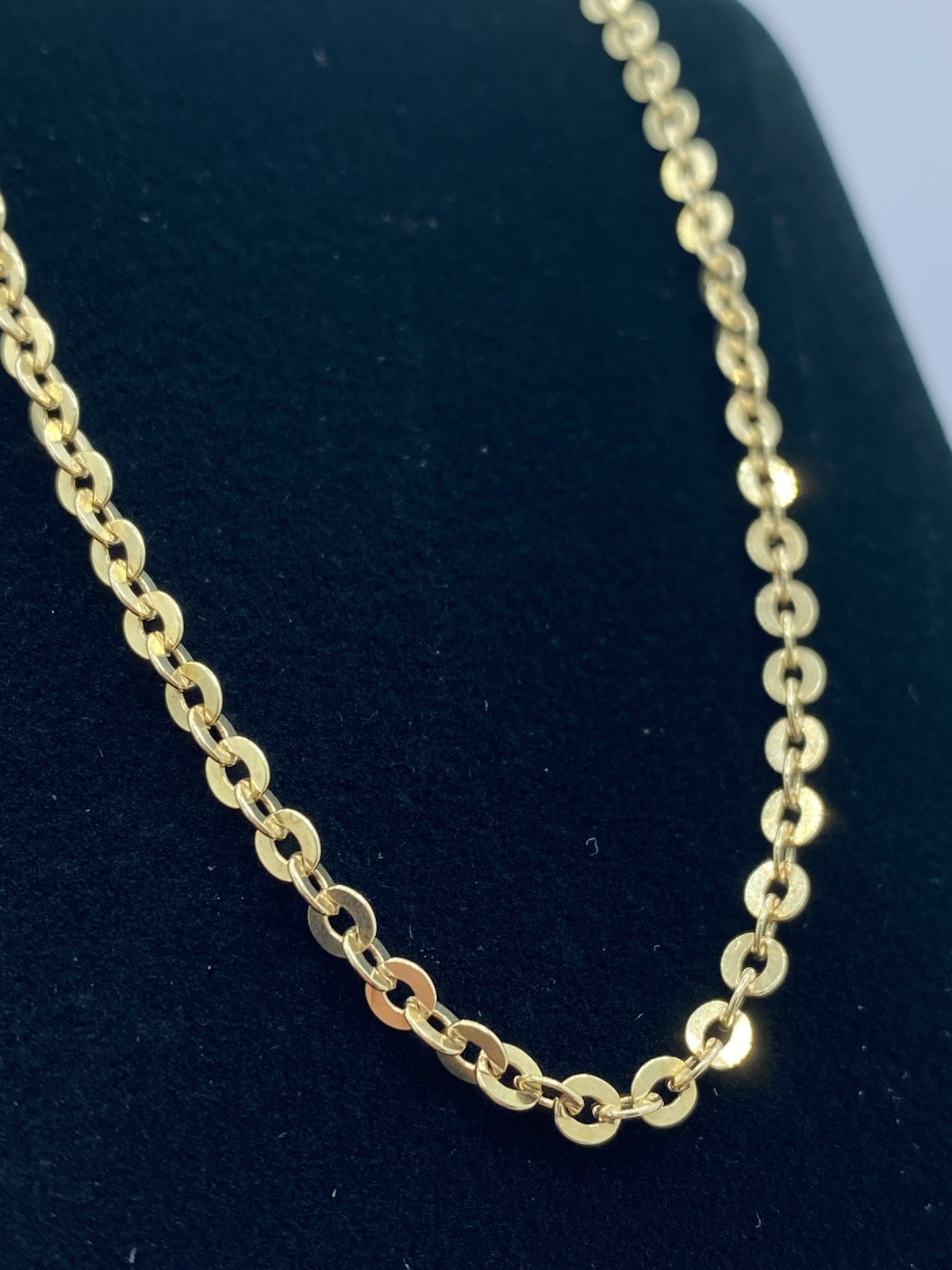 UNO A-ERRE Italy 14K Rolo Link Chain 28”