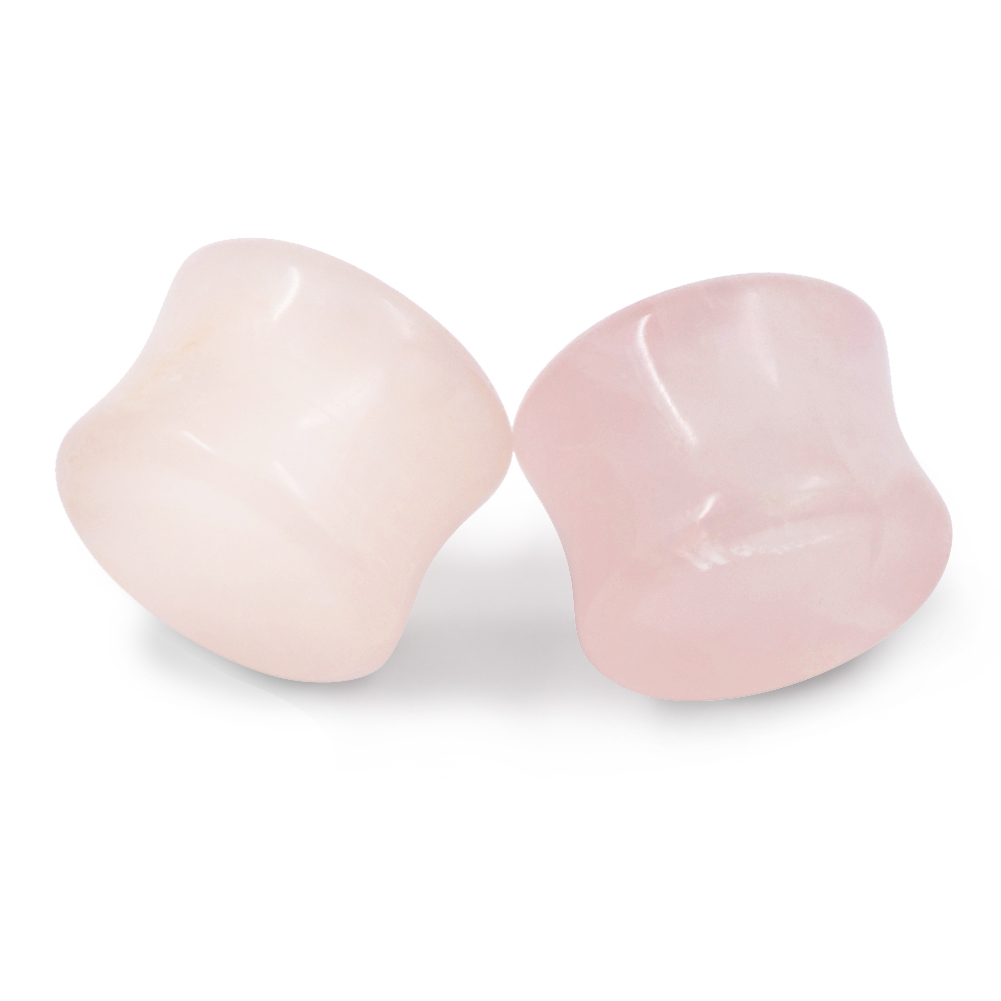 Pair Natural Stone Ear Plugs Flesh Tunnels Gauges Piercing Jewelry 2g-5/8″