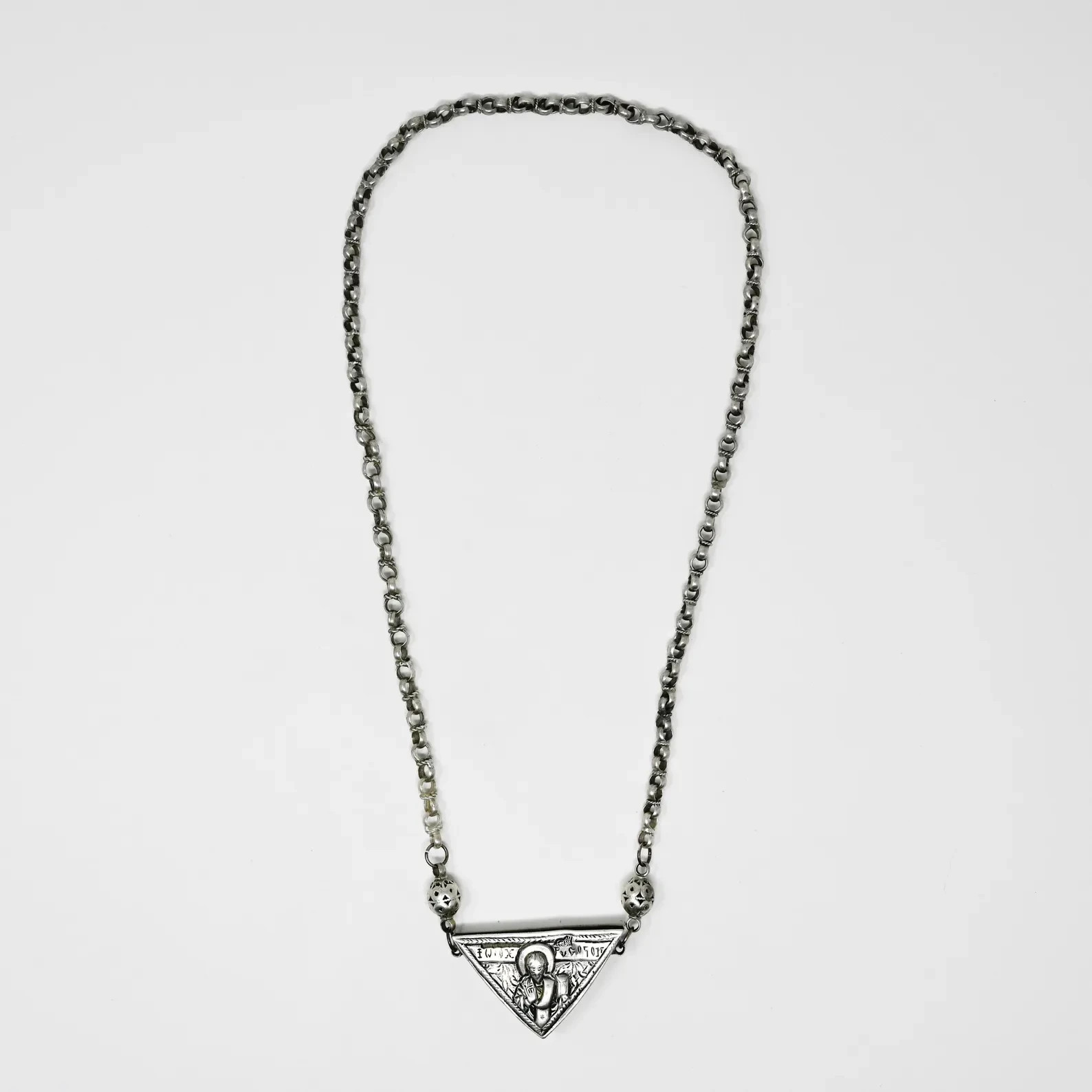 Middle Eastern Balkan Ottoman Greek Hellenistic Muska Amulet Pendant Necklace