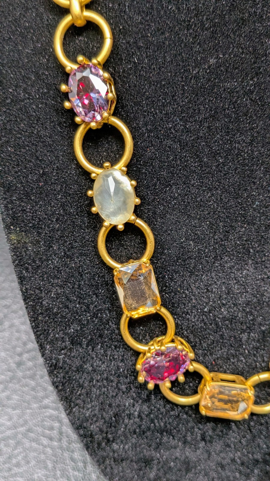 Kate Spade New Old Stock NOS Gold Tone And CZ Fashion Necklace.