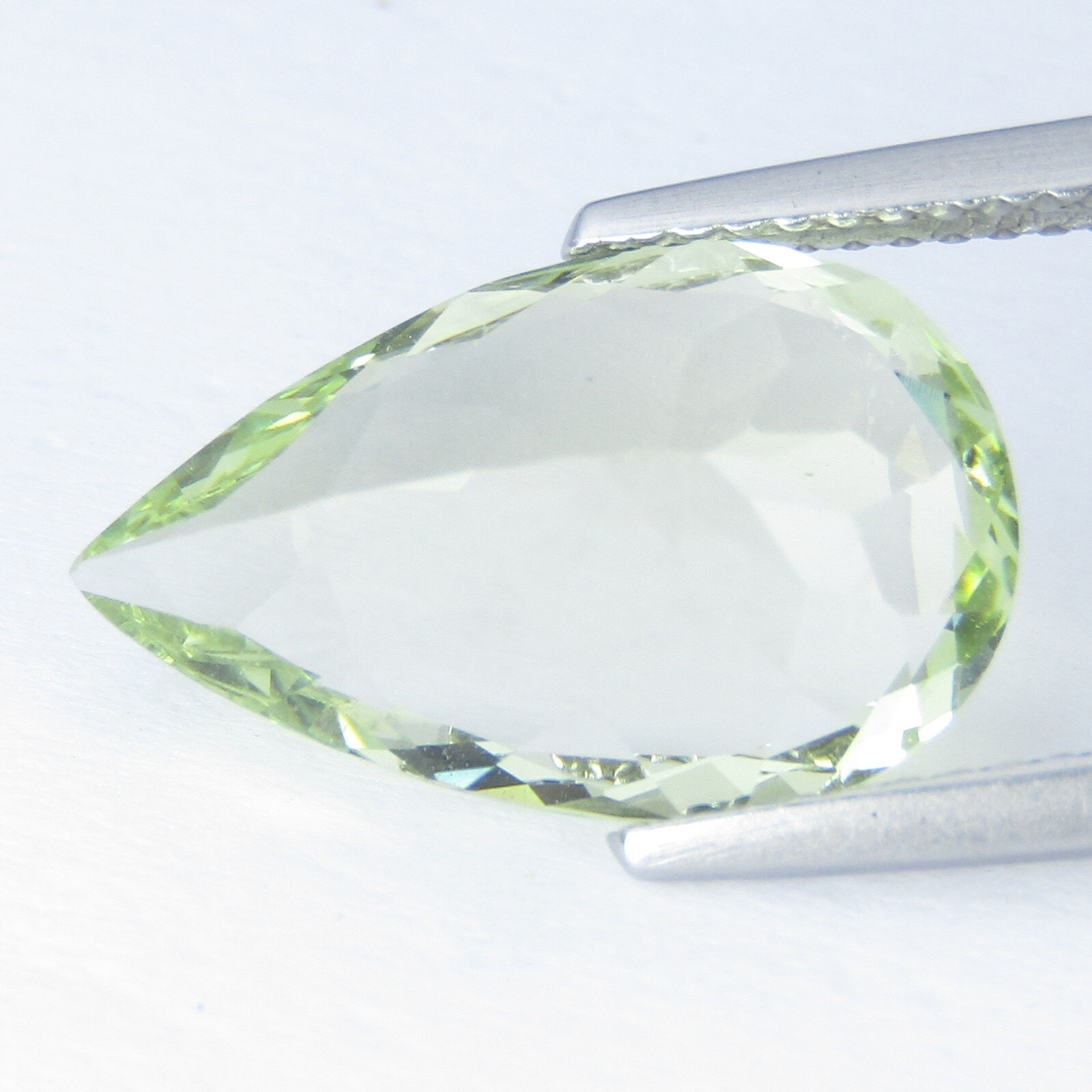5.43Cts Striking Natural Green Beryl 16x10x6.8mm Pear Shape Collection Gemstone