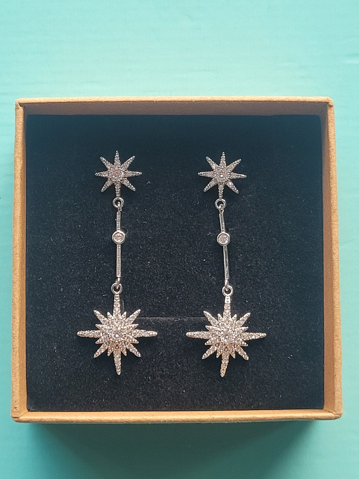 Catherine Princess of Wales Royal Replica Tsar starburst Drop earrings