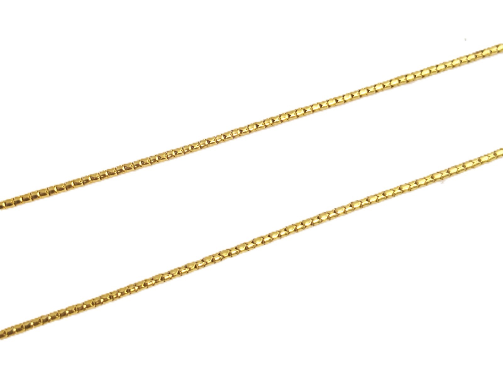 14K Gold Snake Chain, 20” Long X 1.3mm Thick