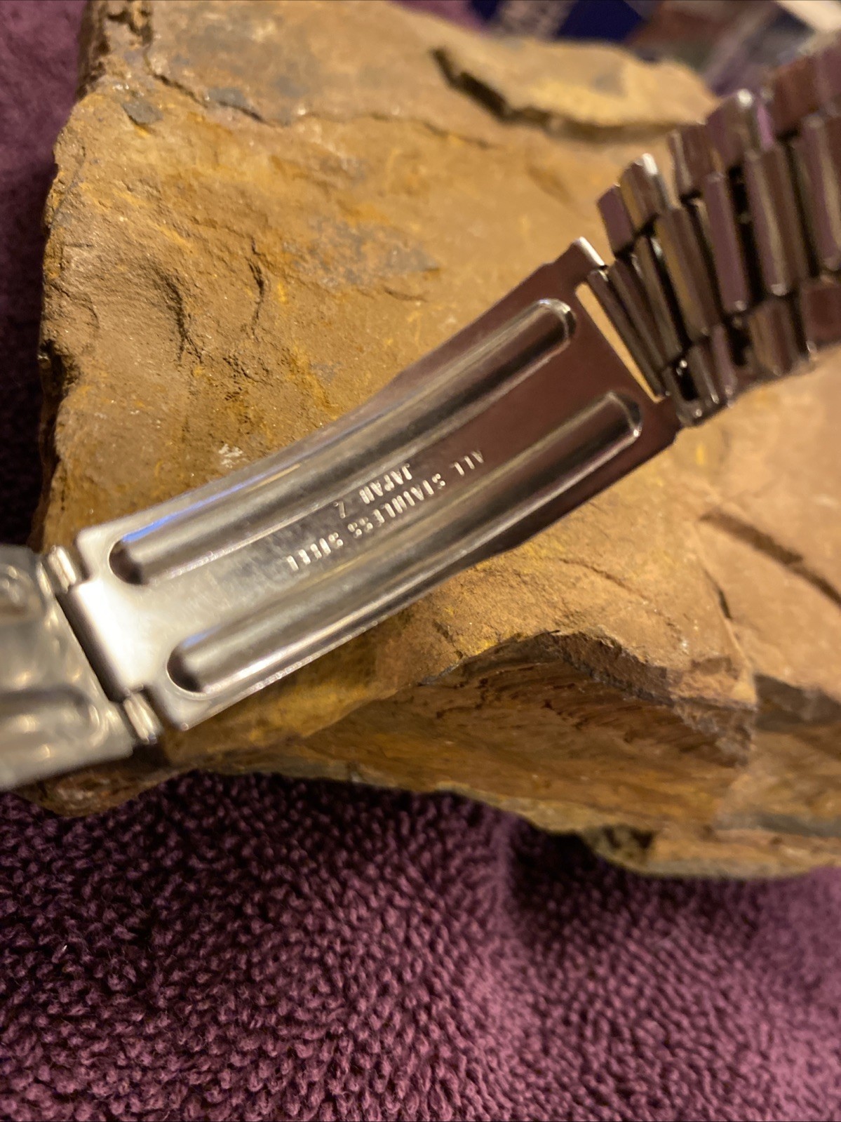 Vintage Men’s Seiko Japan-Z 18mm Stainless Watch Band & 36 mm Case Z144 Ends